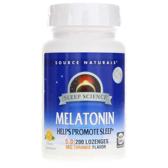 Source Naturals Sleep Science Melatonin 5 Mg Lozenges 200 Lozenges