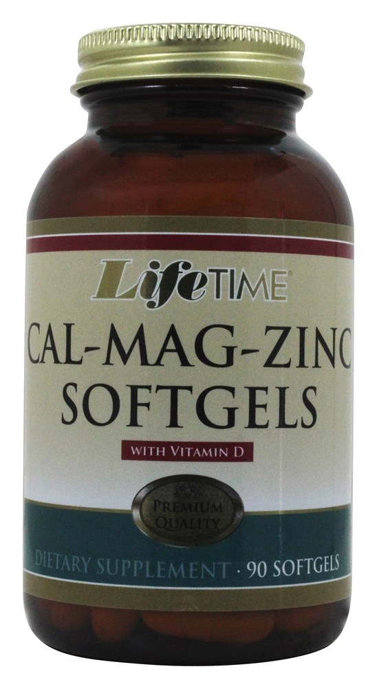 LifeTime Vitamins - Calcium Magnesium Zinc with Vitamin D - 90 Softgels