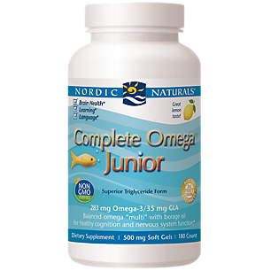 Complete Omega Junior - 283 MG Omega-3s + 35 MG GLA - Lemon (180 Softgels)
