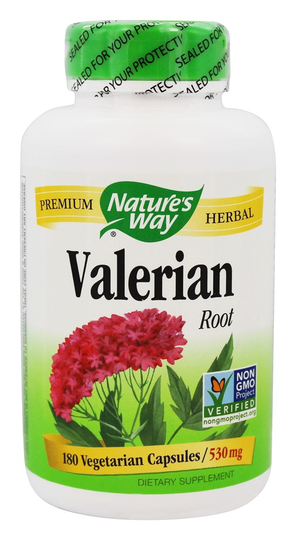 Nature's Way - Valerian Root 530 mg. - 180 Vegetarian Capsules