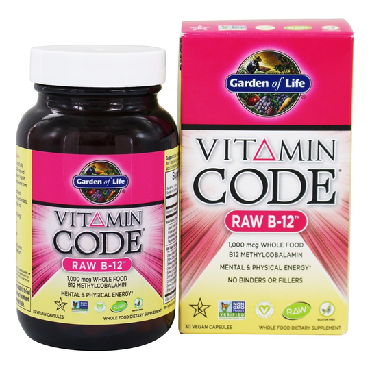 Garden of Life - Vitamin Code RAW B12 1000 mcg. - 30 Vegetarian Capsules