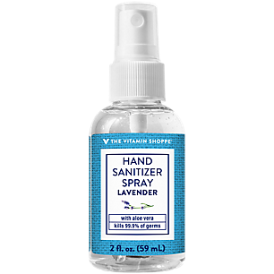Hand Sanitizer Spray with Aloe Vera - Kills 99.9% of Germs - Lavender (2 Ounces)