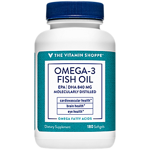 Omega 3 Fish Oil - EPA /DHA 840mg - Supports Cardiovascular, Brain & Eye Health - 1,200mg per Serving (180 Softgels)