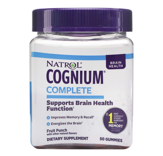 Natrol - Cognium Complete for Brain Health Fruit Punch Gummies - 50 Gummies