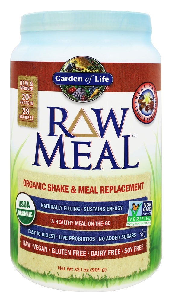 Garden of Life - RAW Meal Organic Shake & Meal Replacement Vanilla Spiced Chai - 32.1 oz.