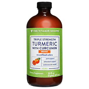 Liquid Triple Strength Turmeric with Curcumin - Joint Support - 900 MG - Orange (16 Ounces)
