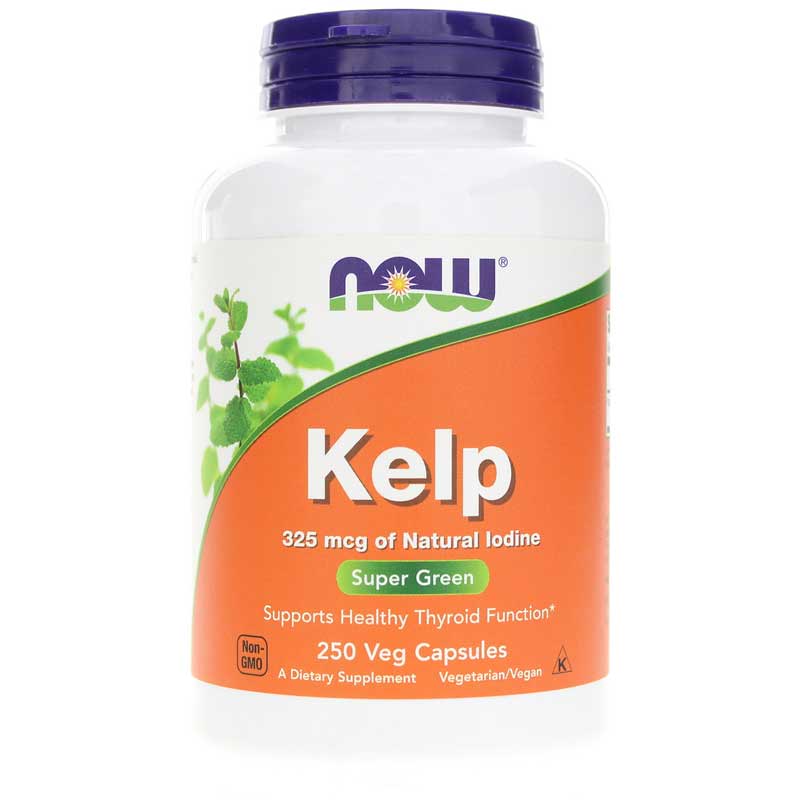 NOW Foods Kelp Caps 325 Mcg of Natural Iodine 250 Veg Capsules