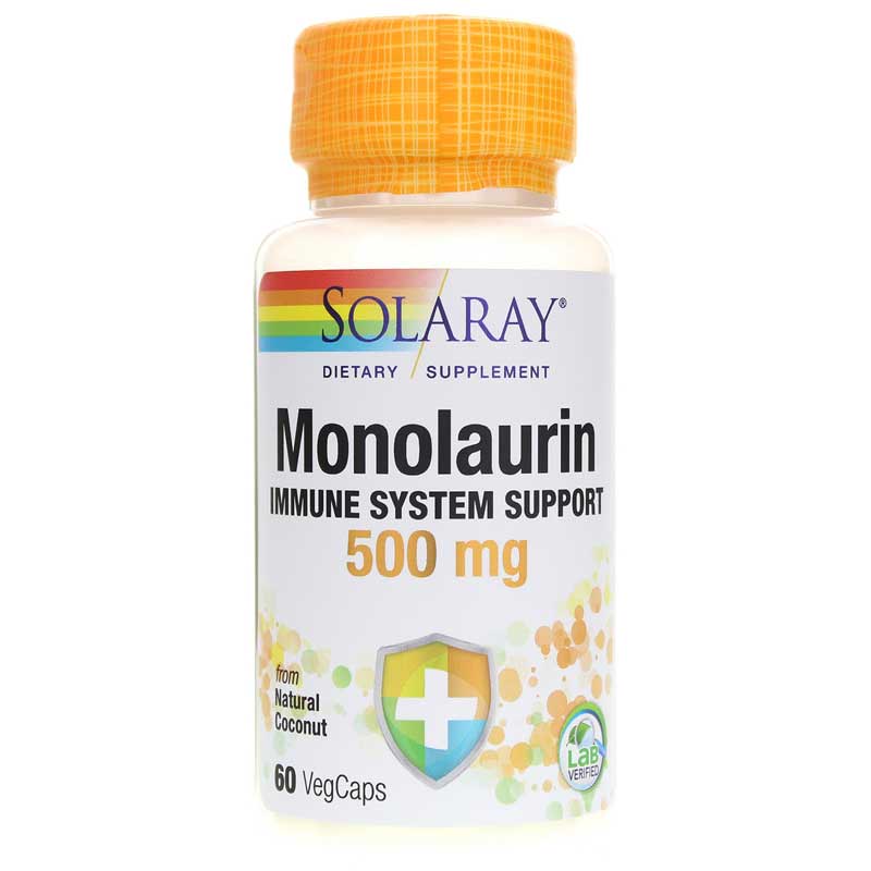 Solaray Monolaurin 500 Mg (Natural Coconut Source) 60 Veg Capsules
