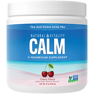 Natural Calm Magnesium Powder - Cherry (56 Servings)