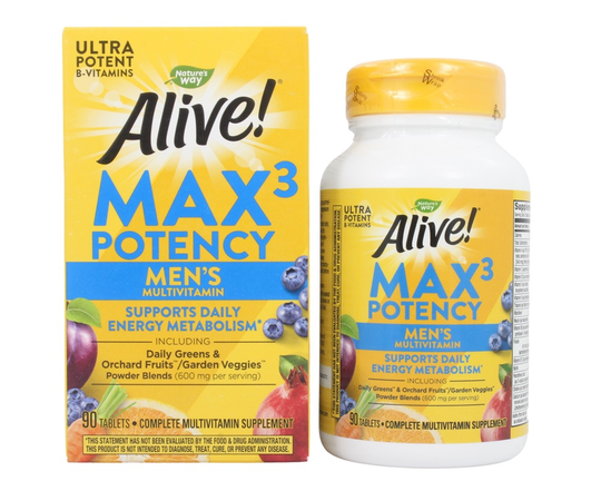 Nature's Way - Alive Max3 Potency Men's Multivitamin - 90 Tablets