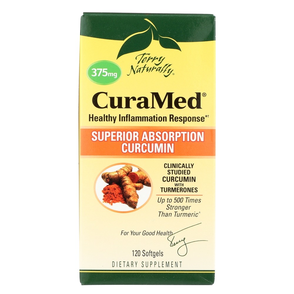 EuroPharma - Terry Naturally CuraMed with BCM-95 375 mg. - 120 Softgels