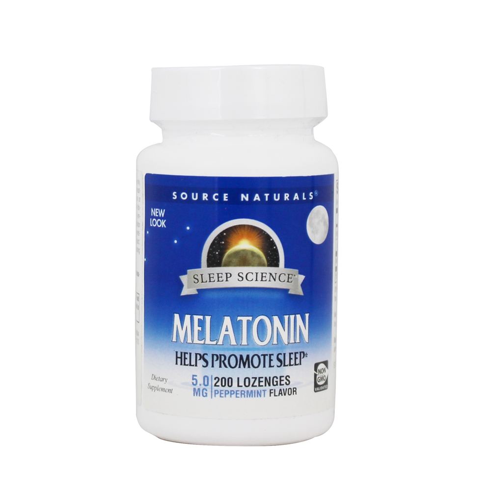 Source Naturals - Sleep Science Melatonin Peppermint 5 mg. - 200 Lozenges