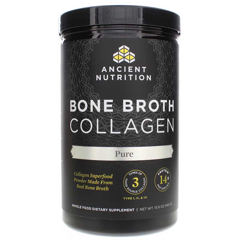 Ancient Nutrition Bone Broth Collagen Pure 15.9 Oz
