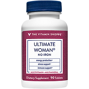 Ultimate Woman Iron Free Multivitamin & Multimineral - High Potency, Immune Support & Energy Production (90 Tablets)