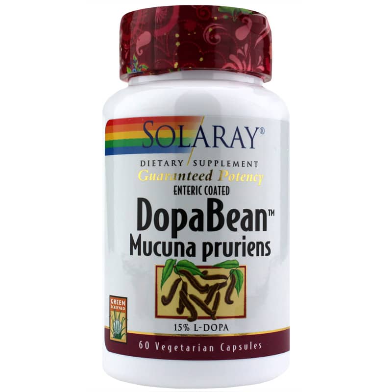 Solaray DopaBean Mucuna Pruriens 60 Enteric Coated Veg Capsules