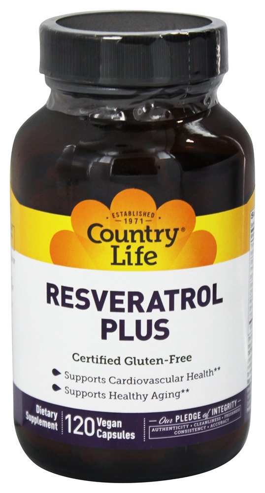 Country Life - Resveratrol Plus - 120 Vegetarian Capsules