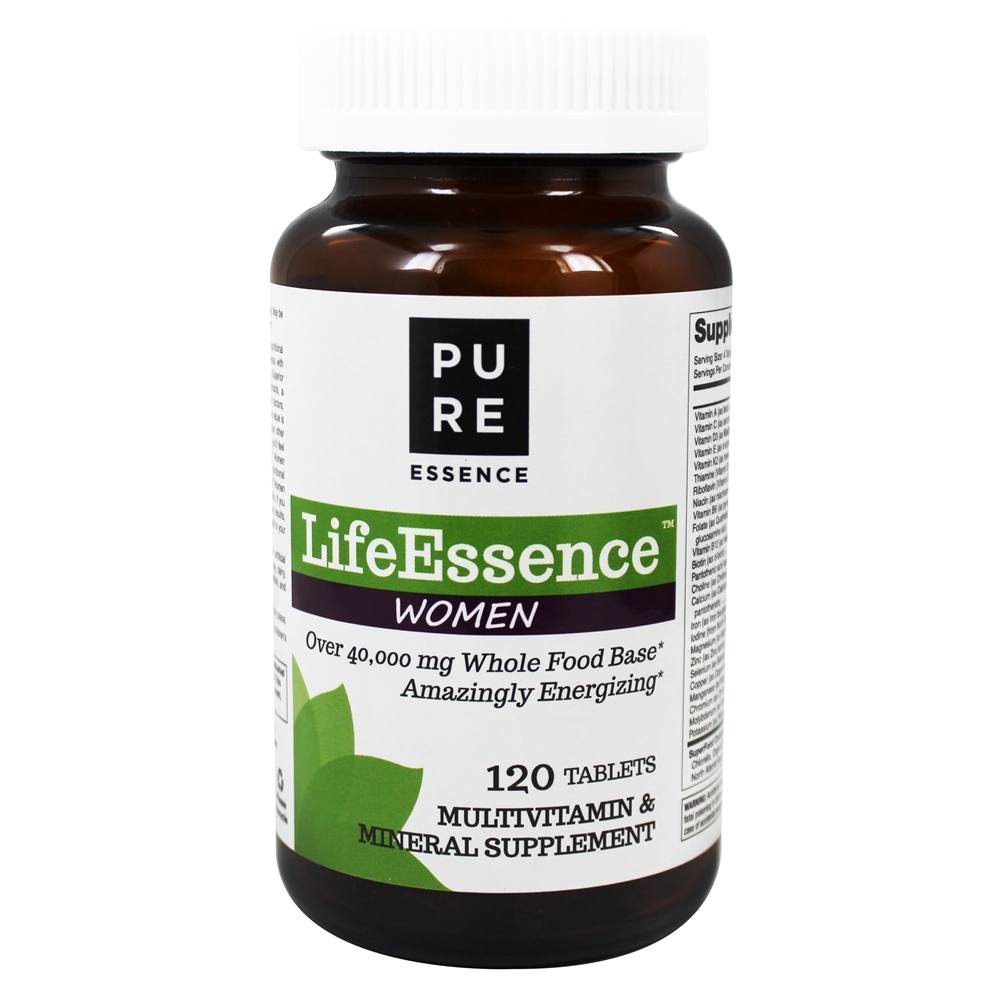 Pure Essence Labs - LifeEssence Women's Multivitamin & Mineral Formula - 120 Tablets