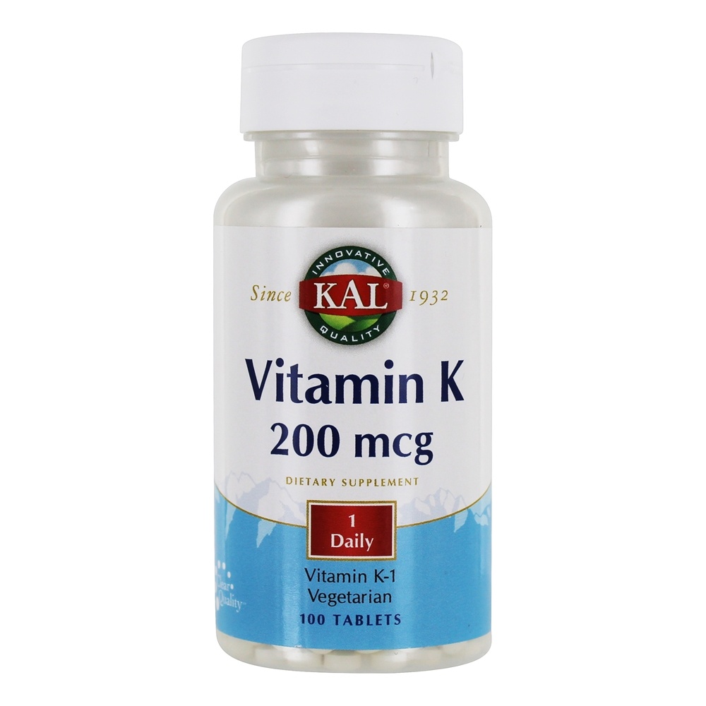 Kal - Vitamin K 200 mcg. - 100 Tablets