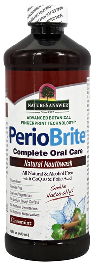 Nature's Answer - PerioBrite Natural Mouthwash Cinnamint - 16 fl. oz.