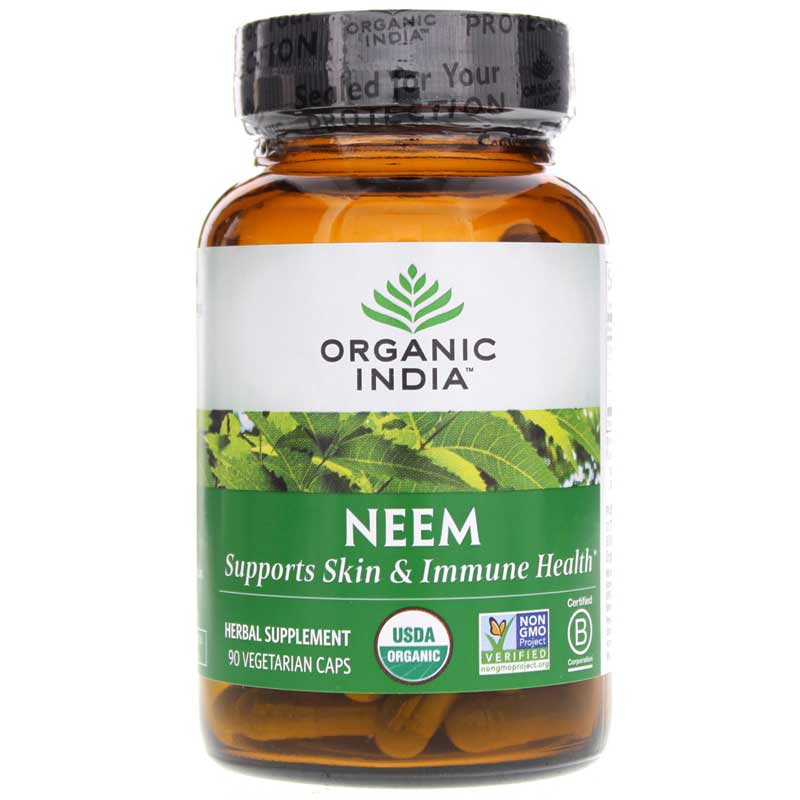 Organic India Neem Certified Organic 90 Veg Capsules