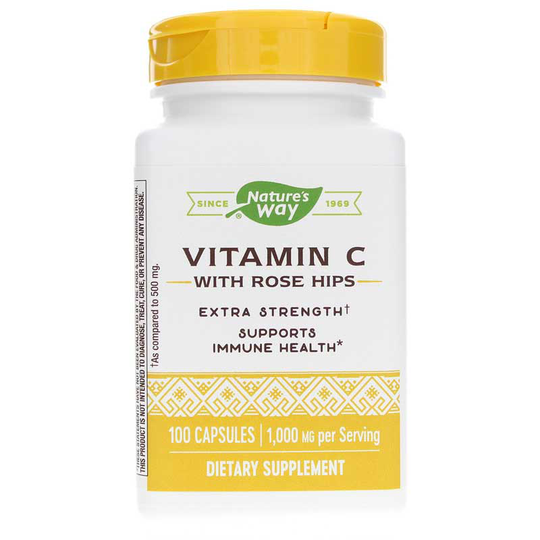 Natures Way Vitamin C with Rose Hips Extra Strength 100 Capsules