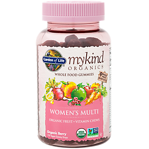 mykind Organics Whole Food Gummy Multivitamin for Women - Organic Berry (120 Vegan Gummies)
