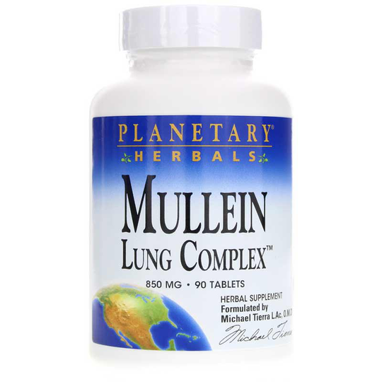Planetary Herbals Mullein Lung Complex 90 Tablets