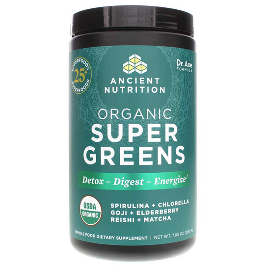 Ancient Nutrition Organic Super Greens 7.05 Oz