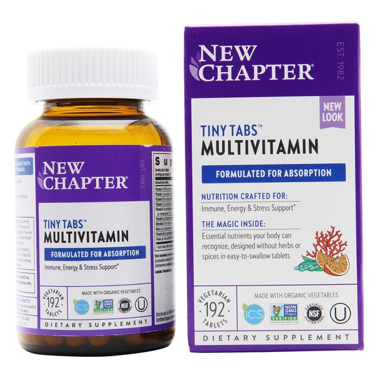 New Chapter - Tiny Tabs Whole-Food Multivitamin - 192 Vegetarian Tablets