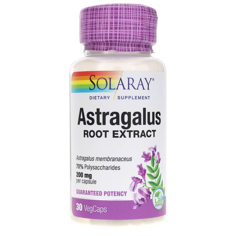 Solaray Astragalus Root Extract 200 Mg 30 Veg Capsules