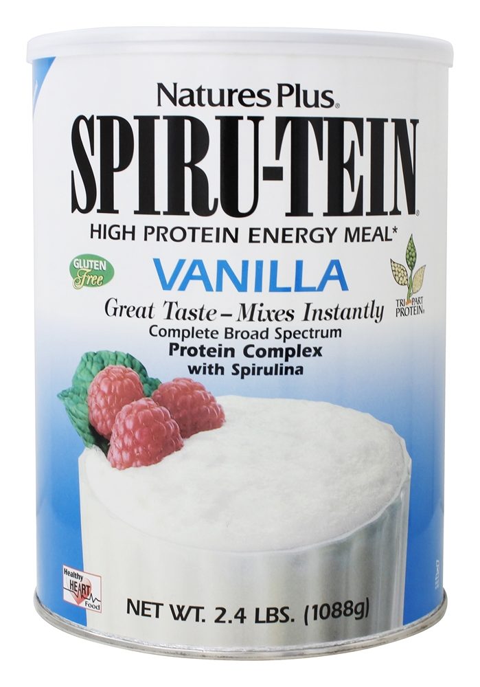 Natures Plus - Spiru-Tein High Protein Energy Meal Vanilla - 2.4 lbs.