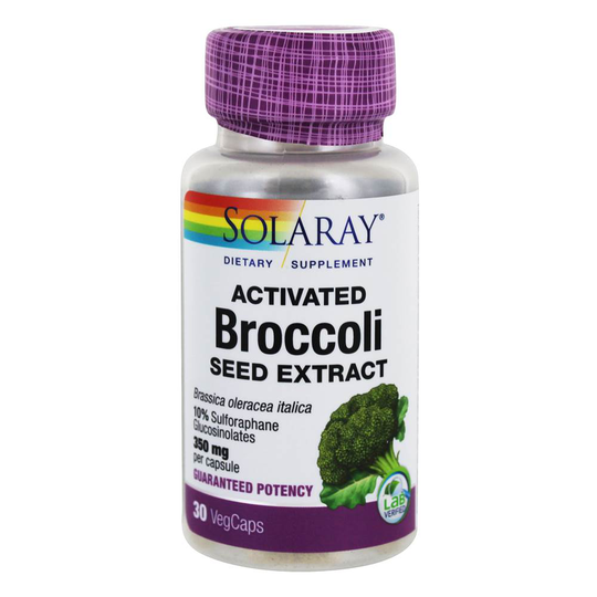 Solaray - Activated Broccoli Seed Extract 350 mg. - 30 Vegetable Capsule(s)