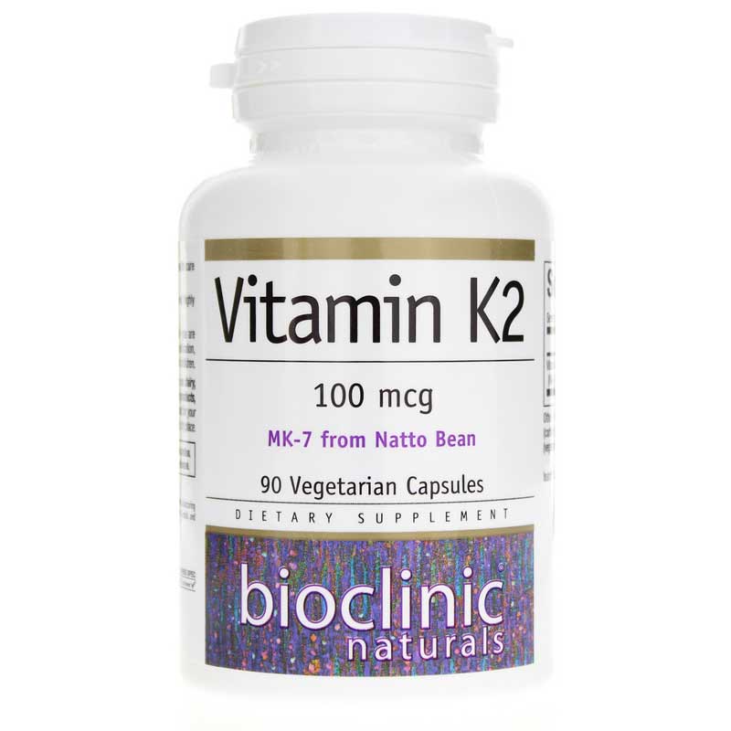 Bioclinic Naturals Vitamin K2 100 Mcg 90 Veg Capsules