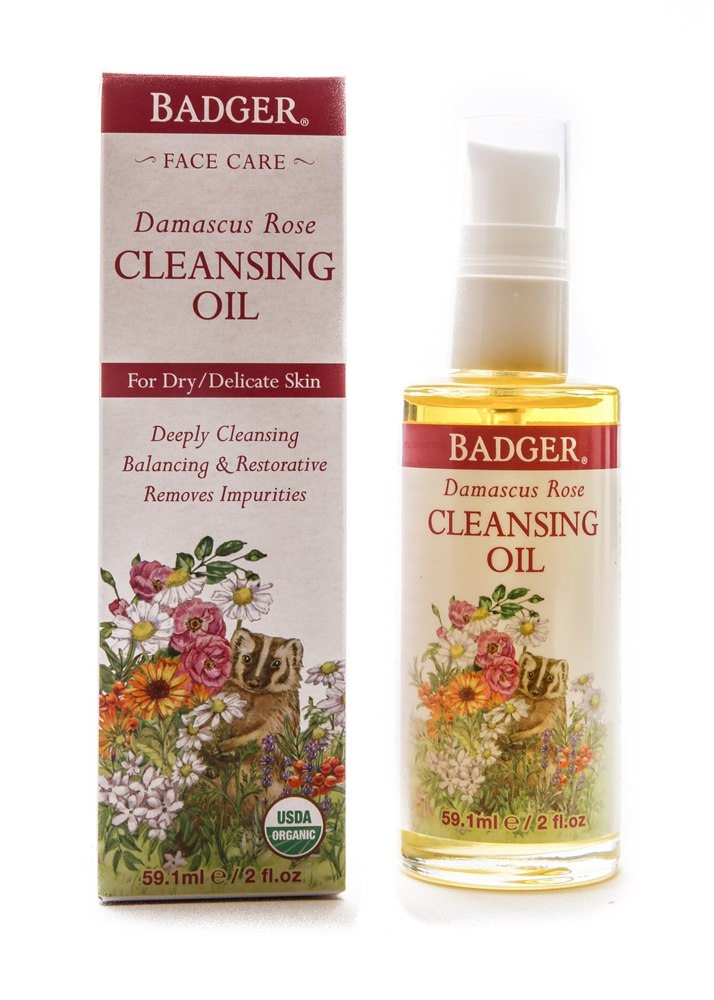 Badger - Organic Face Cleansing Oil Damascus Rose - 2 fl. oz.