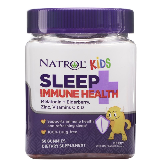 Natrol - Kids Sleep Immune Health Berry Gummies 1 mg. - 50 Gummies