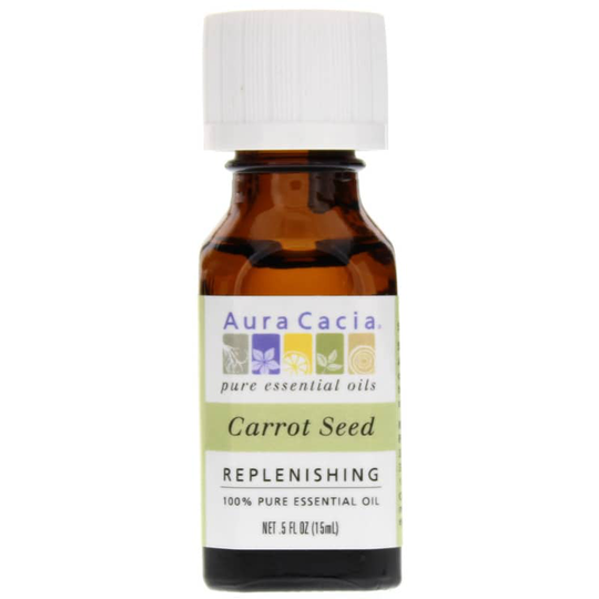 Aura Cacia Carrot Seed Pure Essential Oil .5 Oz
