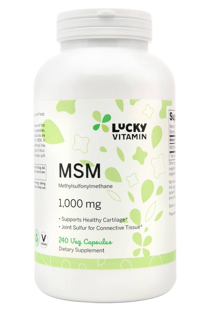 LuckyVitamin - MSM Methylsulfonylmethane Joint Health Support 1000 mg. - 240 Veg Capsules