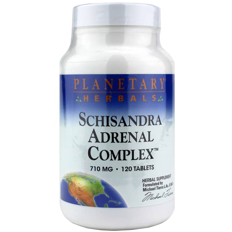 Planetary Herbals Schisandra Adrenal Complex 710 Mg 120 Tablets