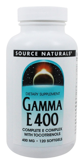 Source Naturals - Gamma E400 Complex- Vitamin E Complex with Tocotrienols 400 mg. - 120 Softgels