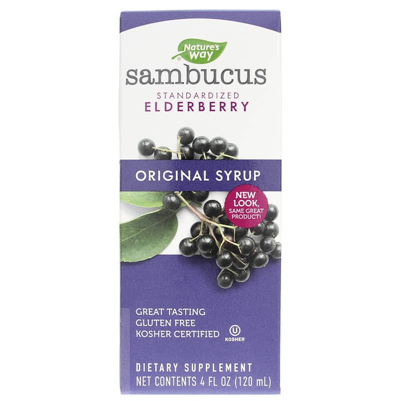 Natures Way Sambucus Elderberry Original Syrup 4 Oz