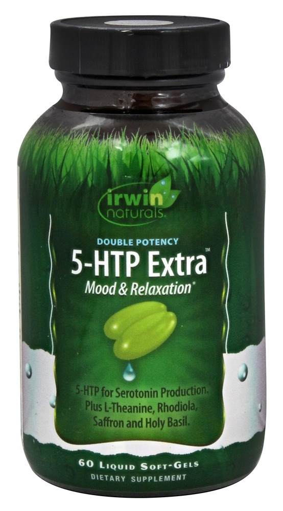 Irwin Naturals - 5-HTP Extra for Serotonin Production - 60 Softgels