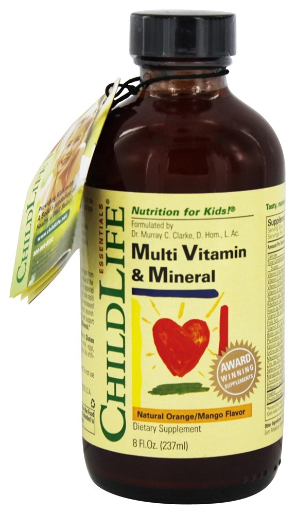 Child Life Essentials - Child Multi Vitamin & Mineral Liquid Orange/Mango Flavor - 8 oz.