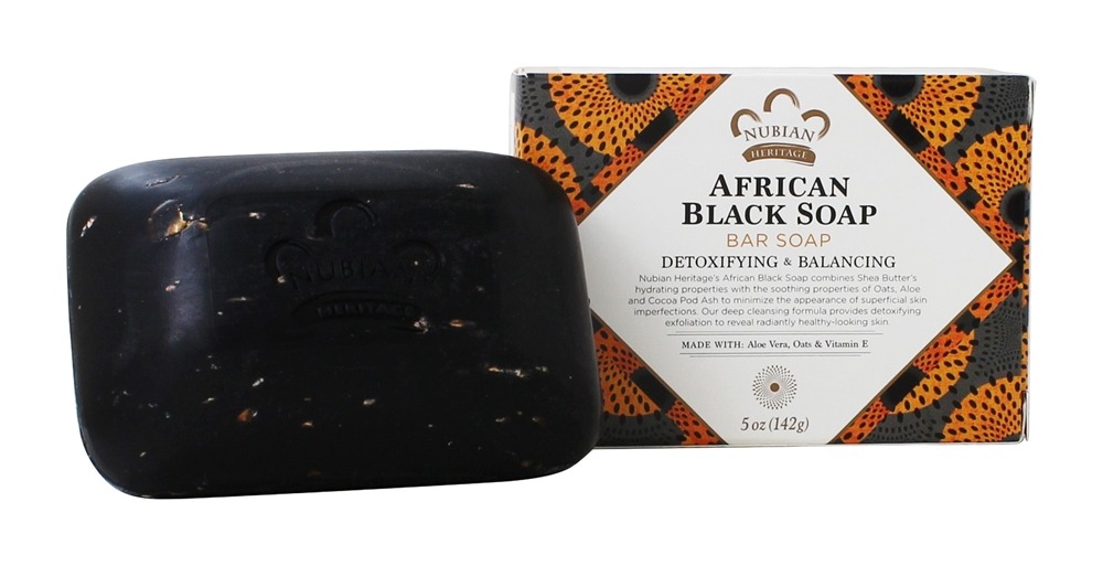 Nubian Heritage - Detoxifying & Balancing African Black Soap Bar - 5 oz.