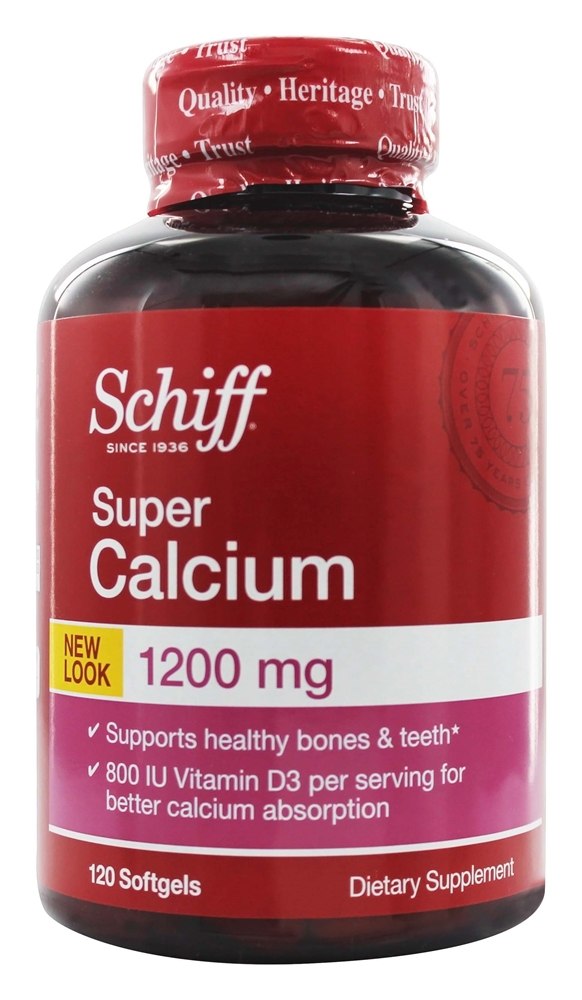 Schiff - Super Calcium with Vitamin D 1200 mg. - 120 Softgels