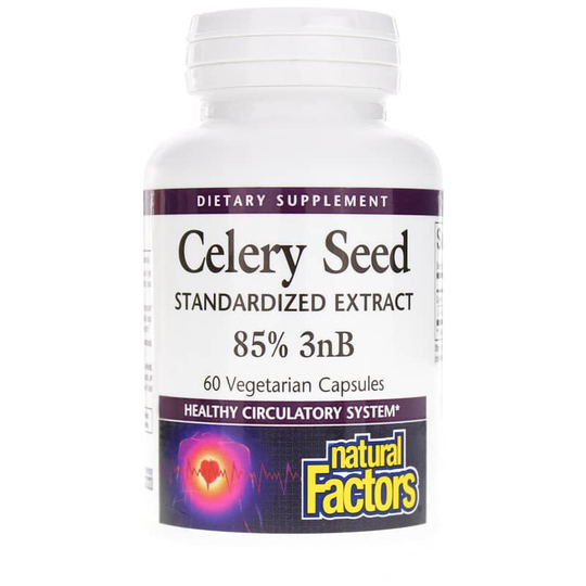 Natural Factors Celery Seed Standardized Extract 60 Veg Capsules