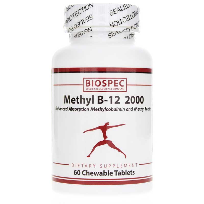 BioSpec Methyl B-12 2000 60 Chewable Tablets
