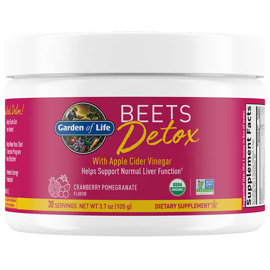 Garden of Life Beets Detox with Apple Cider Vinegar Cranberry Pomegranate 3.7 Oz