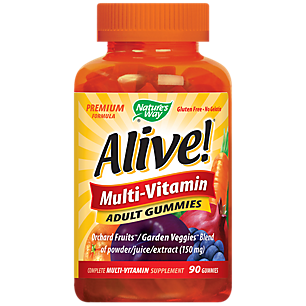 Alive! Adult Gummy Multivitamin - Fruit & Vegetable Blend (90 Gummies)