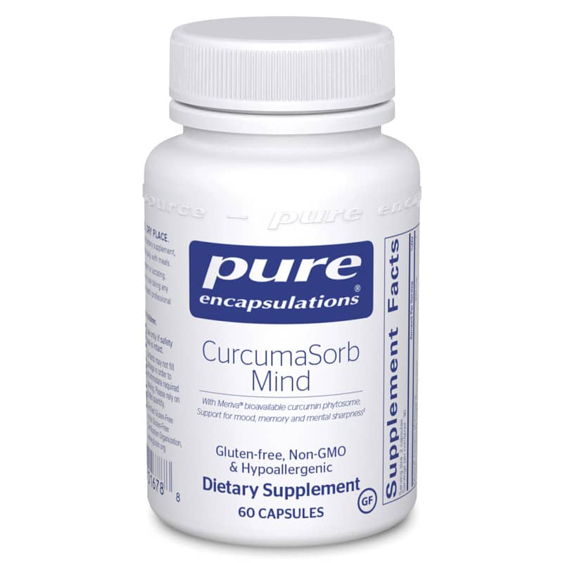 Pure Encapsulations CurcumaSorb Mind 60 Capsules