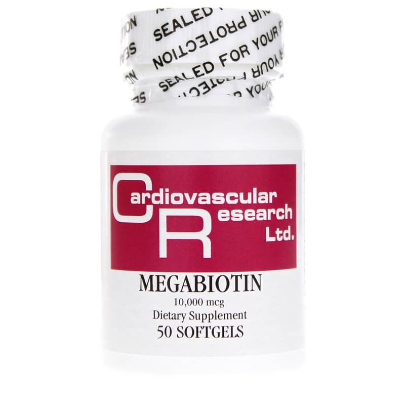 Cardiovascular Research Megabiotin 10,000 Mcg 50 Softgels